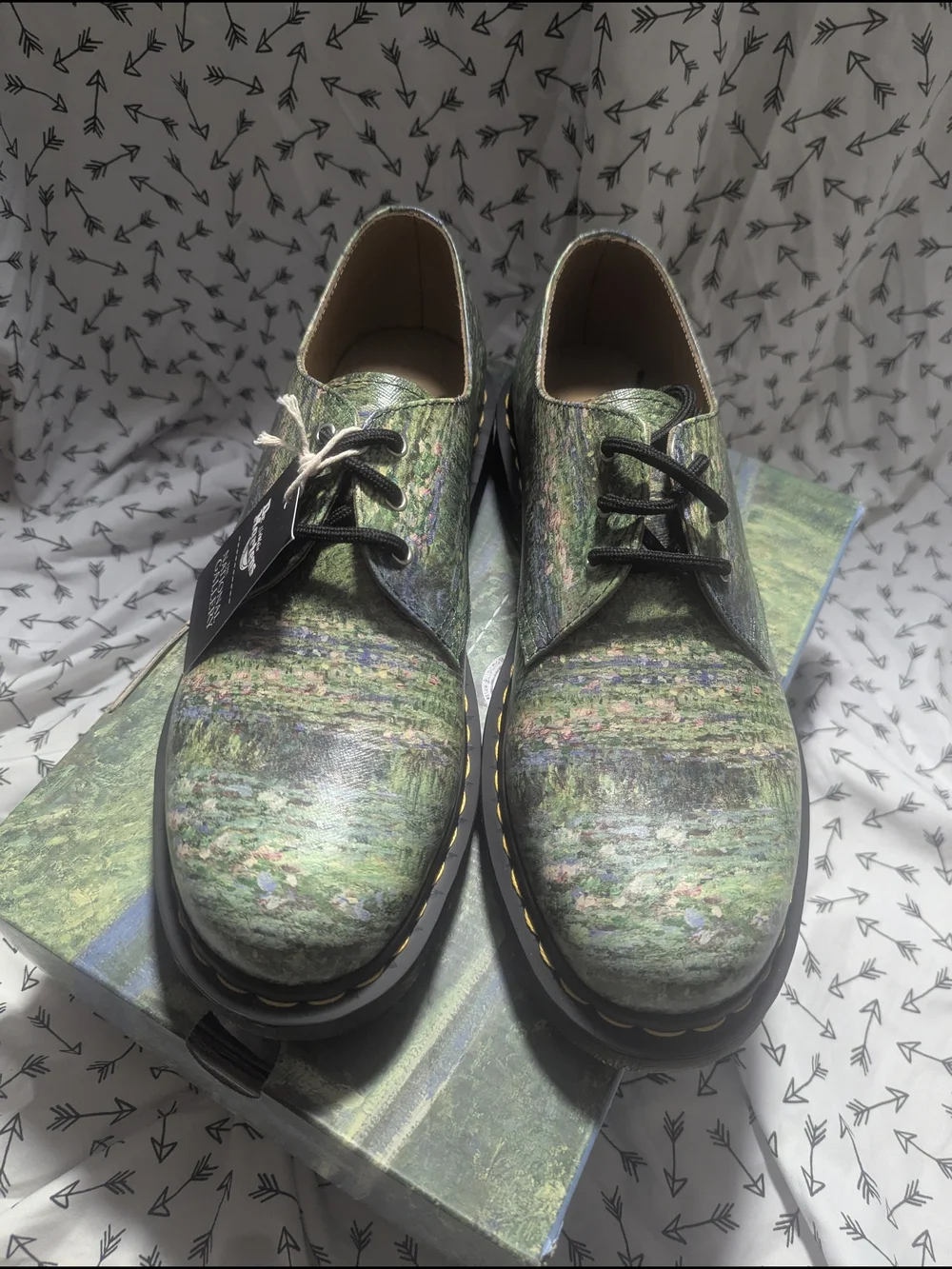 Dr. Martens 1462 The National Gallery Monet Water Lily Pond Oxford Shoe - Picture 1 of 10